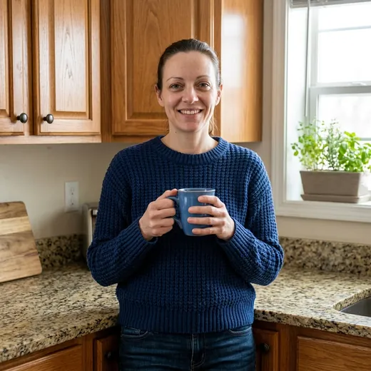 Adult enjoying a consistent daily supplement routine